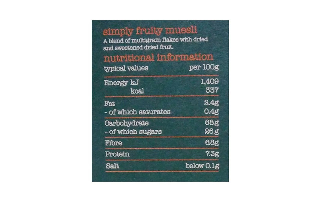 Dorset Cereals Simply Fruity Muesli    Box  620 grams